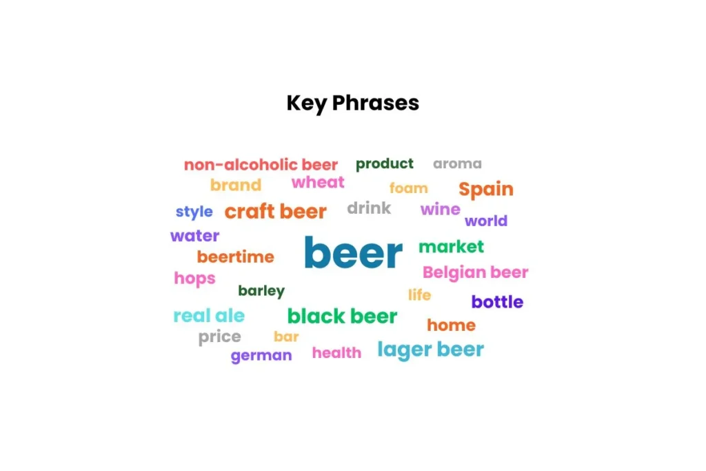 key phrases about beer