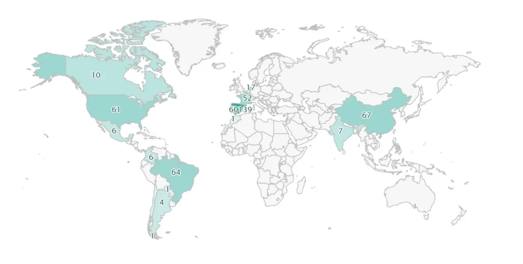 geographic segmentation of conversation